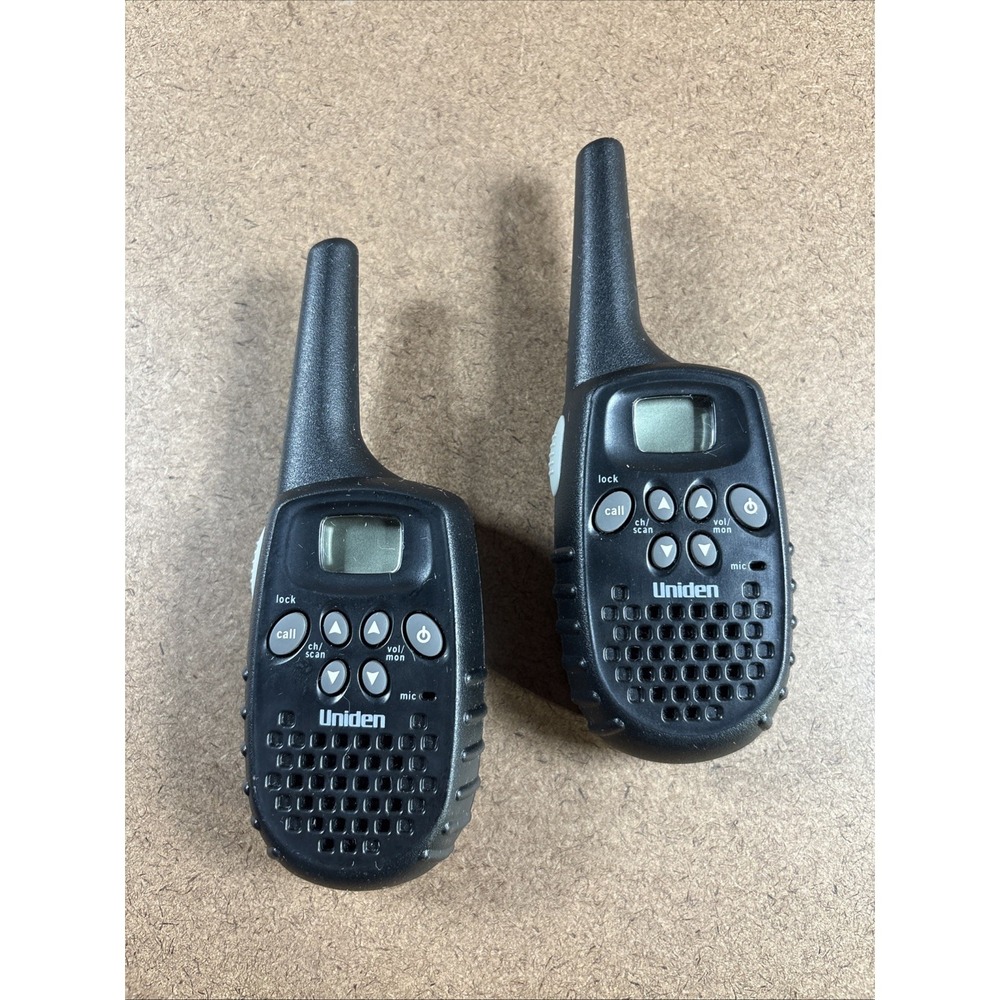 Uniden Walkie Talkies (one Works One Works But Has Static Malfunction)